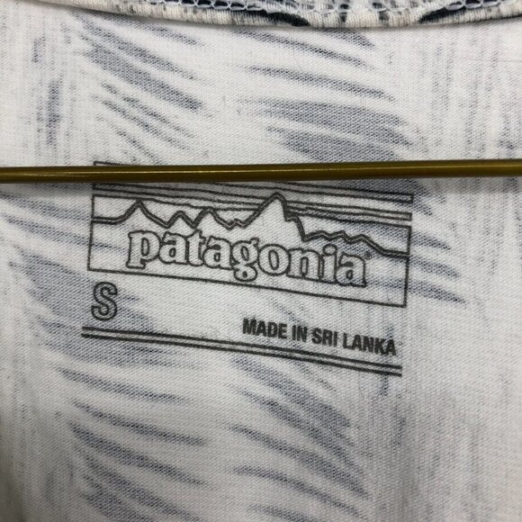 Patagonia Black & White ‘Margot’ Sleeveless Jersey Knit Fit &  Flare Dress S - Picture 4 of 16